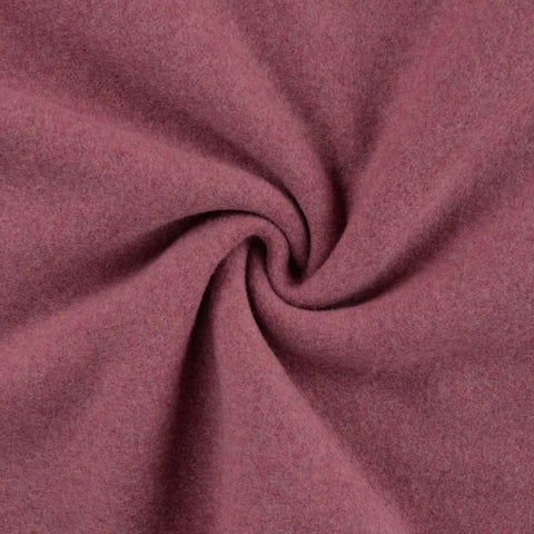 Organic cotton fleece “Bordeaux melange”