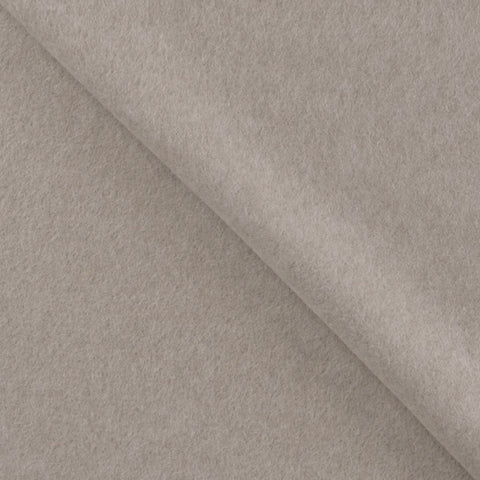 Molleton de coton biologique « Taupe chiné »