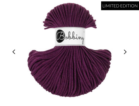 Aubergine / Flechtkordel 3MM 100M