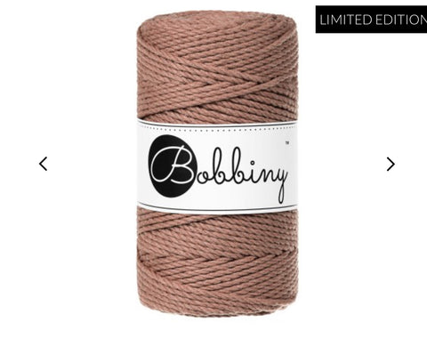 Mocha Mousse (Restbestand) / MAKRAMEE-SCHNÜRE 3PLY 3MM 100M