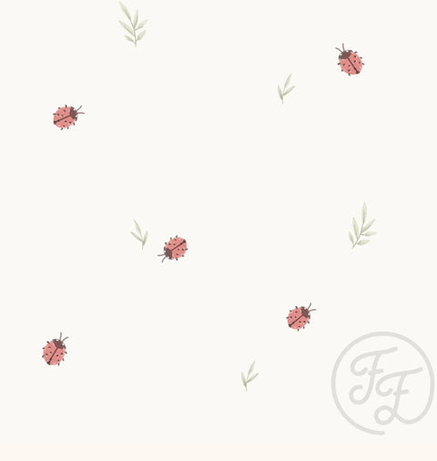 Family Fabrics / Jersey "Bugs and Leaves“ 220gr