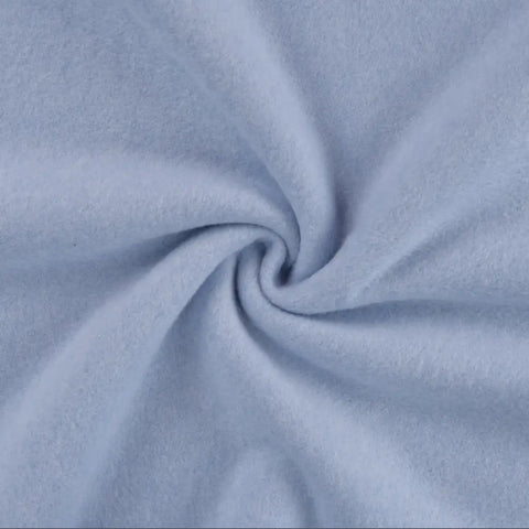 Bio Baumwollfleece GOTS "Blau melange”