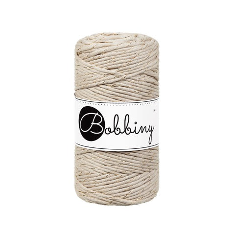 Beige Doré / CORDON MACRAMÉ 3MM 100M