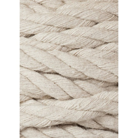 Beige / MAKRAMEE-SCHNÜRE 3PLY 9MM 30M