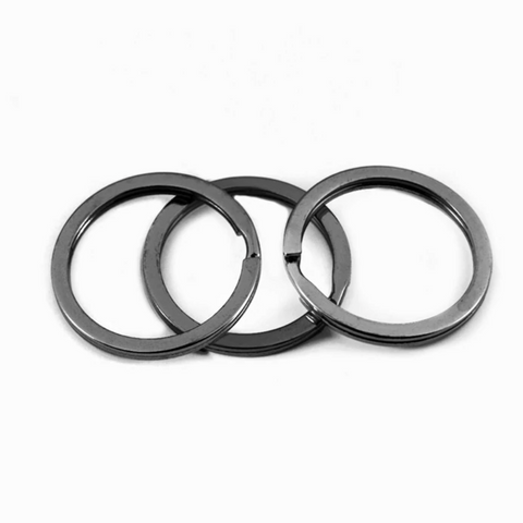 Key ring silver-black