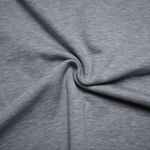 Sweat melange brushed “Light Grey”