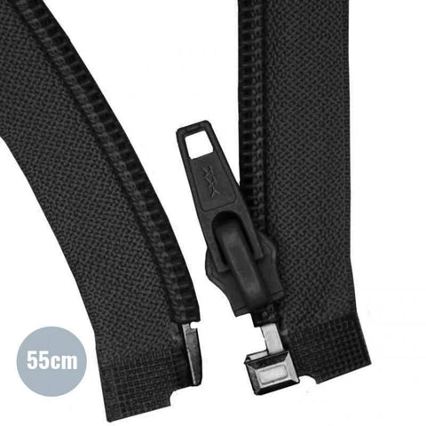 Fermeture éclair YKK Séparable 55cm « Noir »