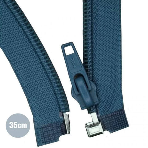 Zipper YKK Separable 35cm “Dark Jeans”