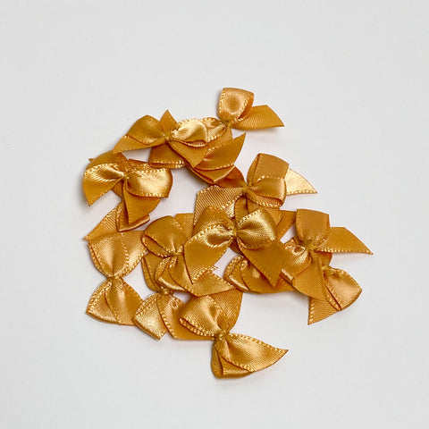 Satin bow "Cognac"