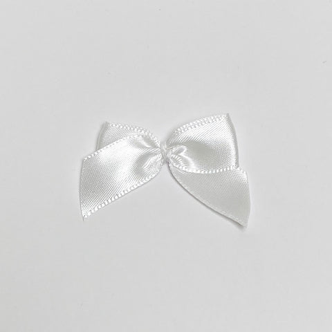 Satin bow "White"