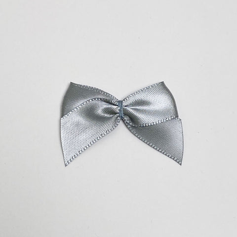 Satin Schleife "Rauchblau"