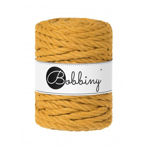 Moutarde / CORDON MACRAMÉ 3PLIS 9MM 30M