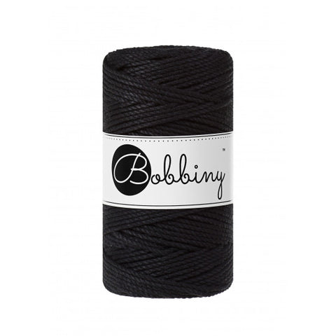 Noir / CORDON MACRAMÉ 3PLIS 3MM 100M