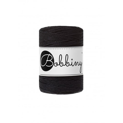 Black / MAKRAMEE-SCHNÜRE 3PLY 1.5MM 100M