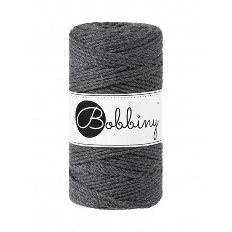 Charbon / CORDON MACRAMÉ 3PLIS 3MM 100M