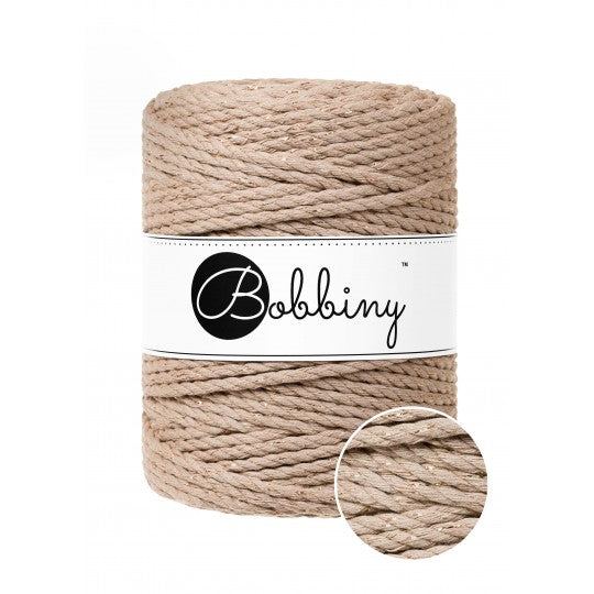 Sable Doré / CORDON MACRAMÉ 3PLIS 5MM 100M