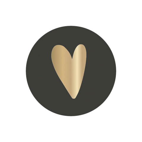 Heart Dark Stickers (3 pieces)