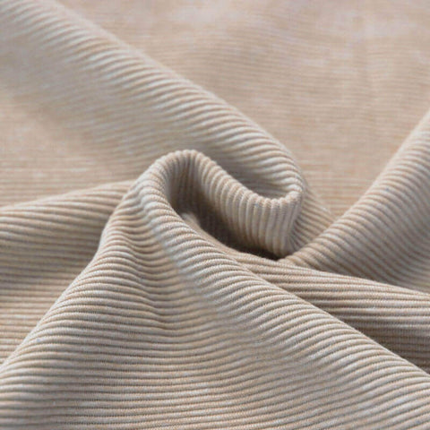 Ottoman Rib Jersey melange „Beige“