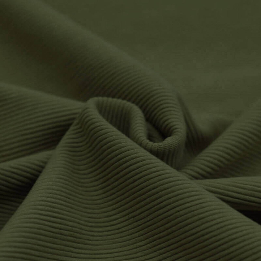 Ottoman Rib Jersey “Army Green”
