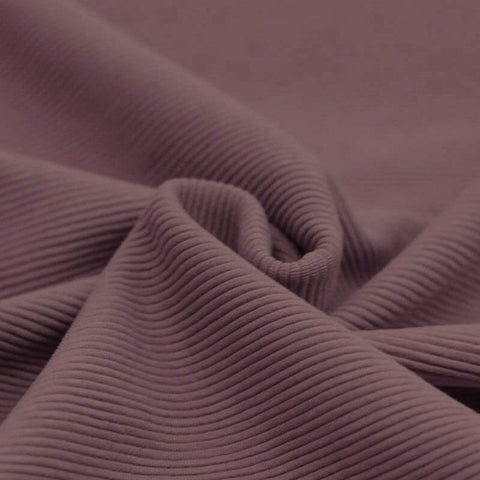 Ottoman Rib Jersey “Old Mauve”