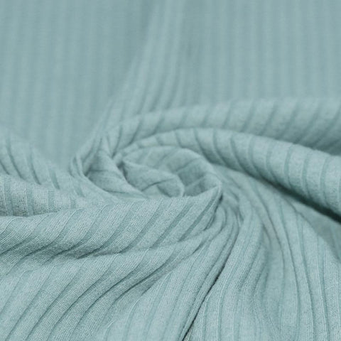 Wide Drop Needle Rib "Meer Grün“
