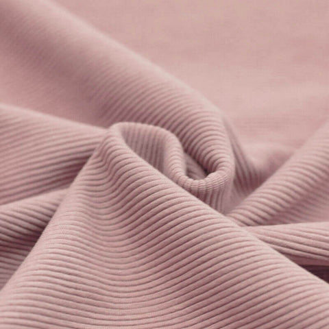 Jersey Côtelé Ottoman « Rose Nude »
