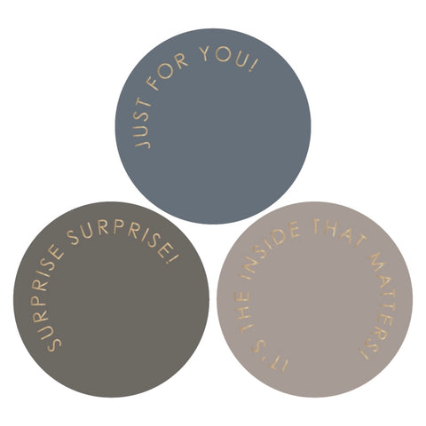 Multi - Modern Gold Dark Stickers (3 pieces)