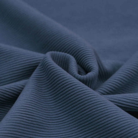 Jersey Côtelé Ottoman « Dark Jeans »