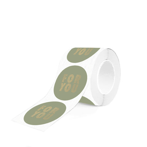 For You - Old Green Stickers (3 pieces)