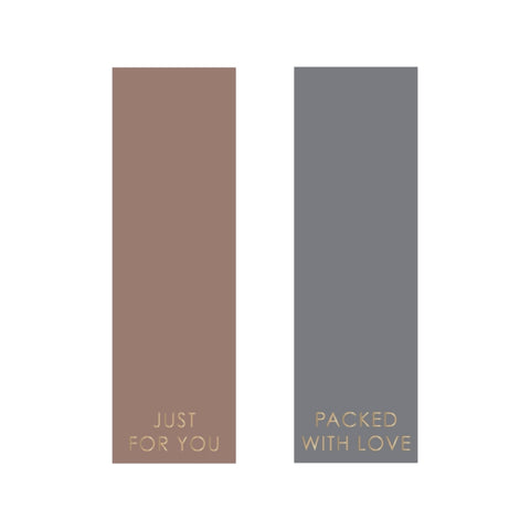 Duo - Label Terra/Grey Gold Stickers (2 Stück)
