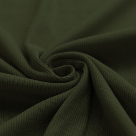 Rib Jersey "Army Green“