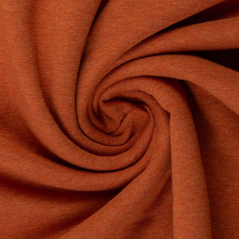 Swafing French Terry Maike mélange « Terracotta 714 »