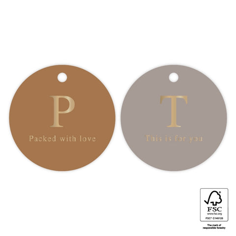 Gift Tags Duo - Capital Gold (2 Stück)