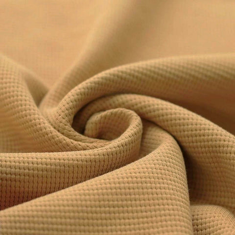 Jersey Tricot Gaufré « Moutarde »