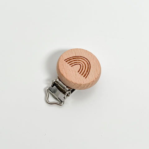 Attache-tétine "Rainbow" / bois