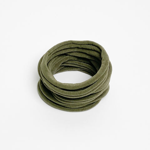 Nylon Haarband "olive”