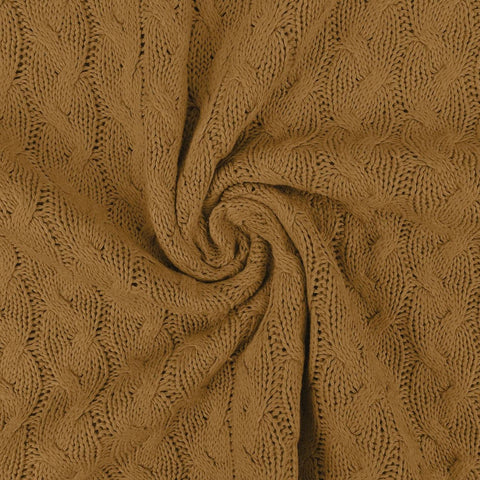 Knitted Cotton Cable "Camel"