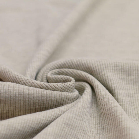 Rib Jersey melange „Beige“