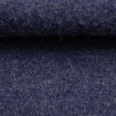 Pure boiled wool melange “dark blue”