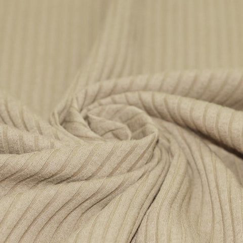 Wide Drop Needle Rib "Dark Beige“