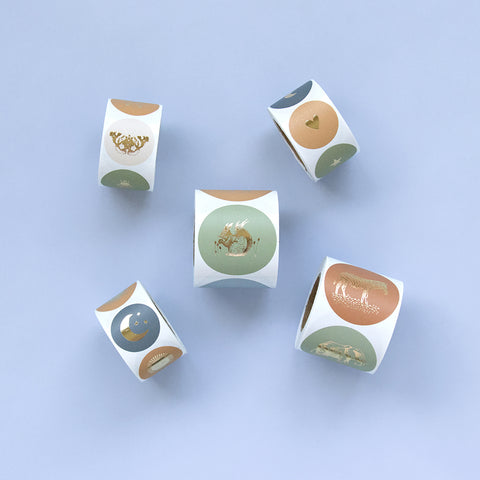 Multi - Forest Gold Faded Stickers (3 Stück)