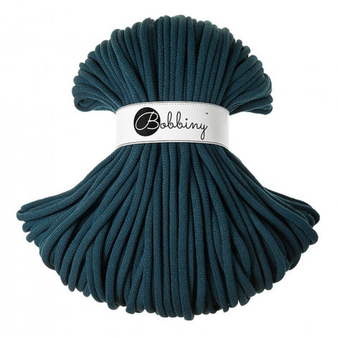 Bleu Paon / cordon tressé 9MM 100M