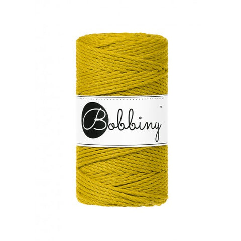 Jaune Épicé / CORDON MACRAMÉE 3PLIS 3MM 100M
