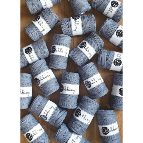 Steel / MACRAMEE CORD 3PLY 3MM 100M