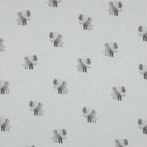 Musselin/Double Gauze  “Elefants“ GOTS
