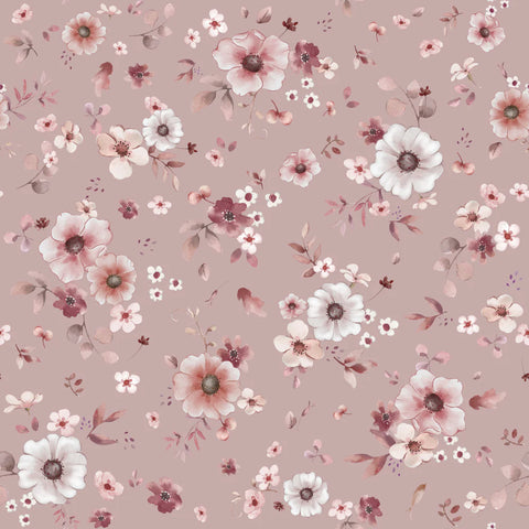 Family Fabrics / Jersey „Floral Lena Red Rose“