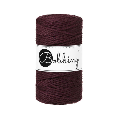 Burgundy / MAKRAMEE-SCHNÜRE 3PLY 3MM 100M