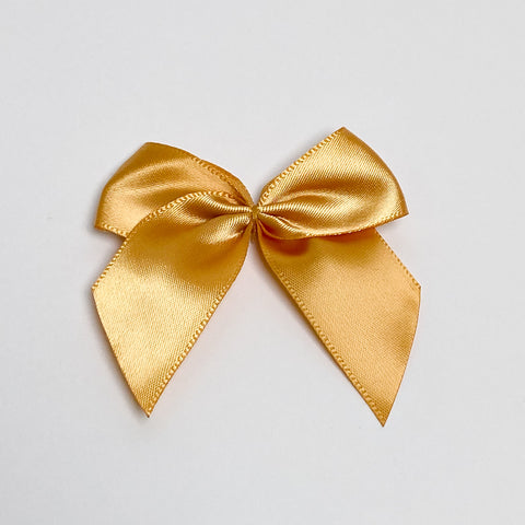 Satin bow "Cognac"
