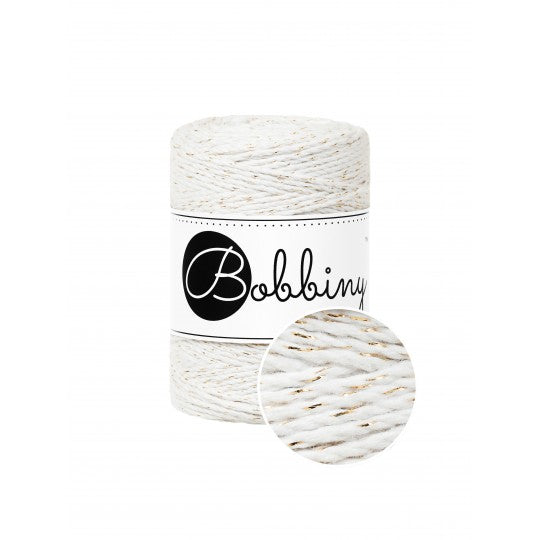 Blanc Cassé Doré / CORDON MACRAMÉE 3PLIS 1.5MM 100M 