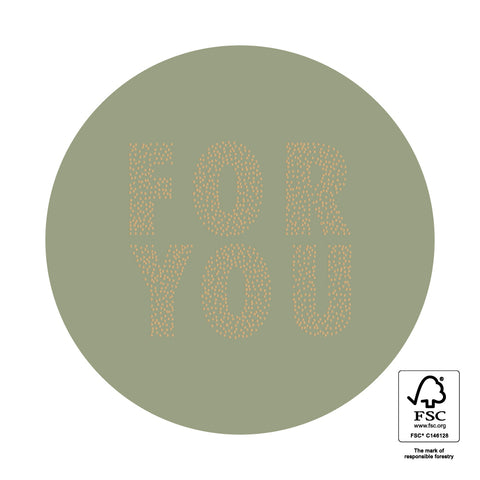 For You - Old Green Stickers (3 Stück)